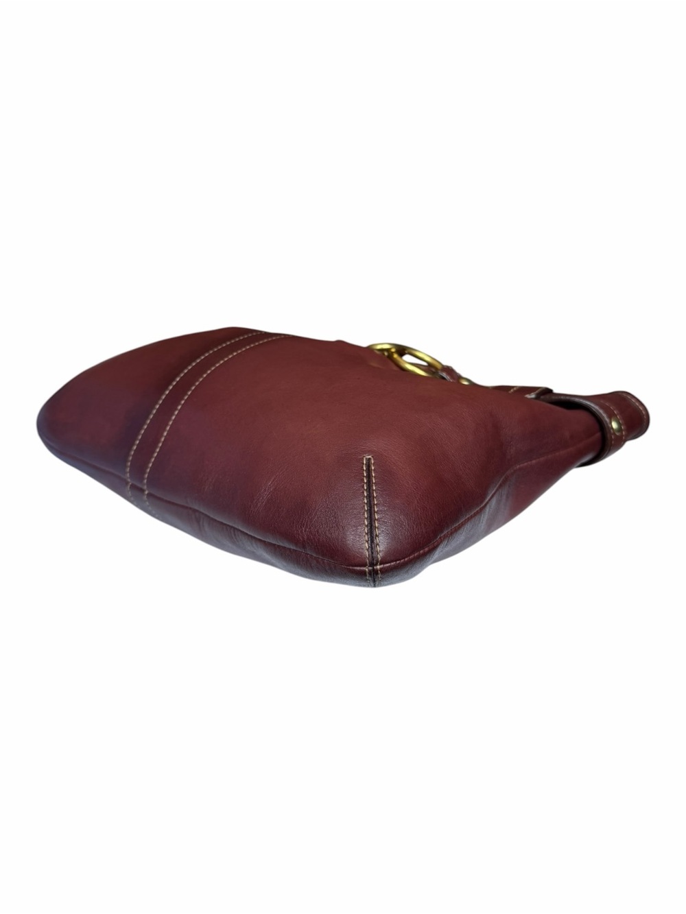 Coach Legacy Ergo 75th Anniversary Leather Shoulder Bag Plum Brown Leather Hobo - Picture 8 of 14